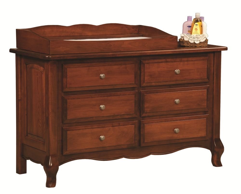 Amish Baby Furniture Crib Changer Solid Wood Nursery Set Conversion